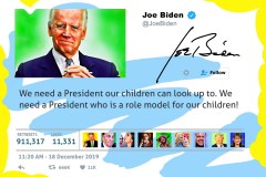 Famous-Tweets In History -   Biden - We Need A Role Model For Children