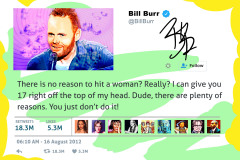 Famous Tweets - Bill-Burr- Reasons To Hit A Woman
