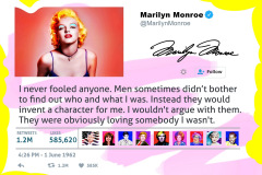 Famous Tweets - Marilyn