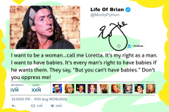 Famous Tweets - Monty Python  Tweets - Call Me Loretta