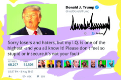 Famous Tweets In History -  Trump - Sorry Losers & Haters
