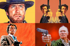 Clint Eastwood Collage - brown